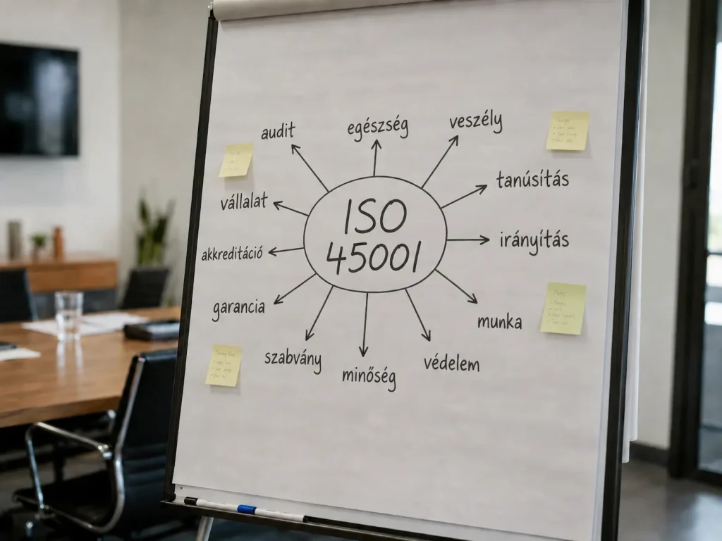 ISO45001 flipchart tábla Irodai környezetben